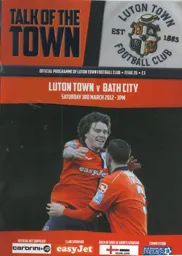 Programme: Luton Town FC vs Bath City (3rd Mar 2012)