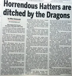 Match Report: Wrexham vs Luton Town FC (7th Mar 2012)