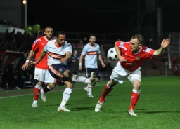 Ed Asafu-Adjaye`s attempted cross is blocked