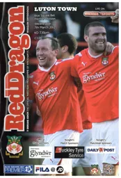Programme: Wrexham vs Luton Town FC (7th Mar 2012)