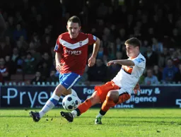 Charlie Henry tries his luck with a shot at goal