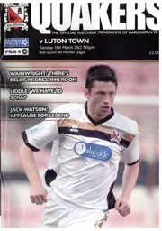 Programme: Darlington vs Luton Town FC (13th Mar 2012)