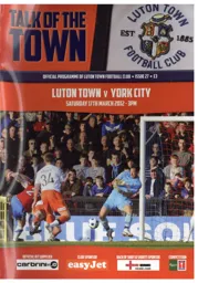 Programme: Luton Town FC vs York City (17th Mar 2012)