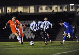 Craig McAllister chases down Kieron Forbes