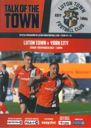 Programme: Luton Town FC vs York City (30th Mar 2012)
