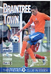Programme: Braintree Town vs Luton Town FC (7th Apr 2012)