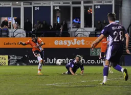 Stuart Fleetwood scores Town`s second goal