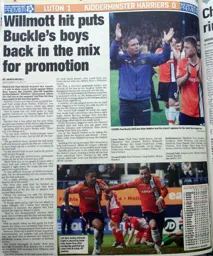 Match Report: Luton Town FC vs Kidderminster Harriers (21st Apr 2012)