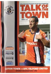Programme: Luton Town FC vs AFC Telford United (25th Aug 2012)