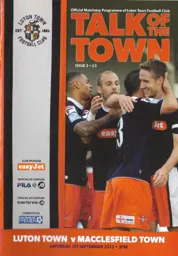 Programme: Luton Town FC vs Macclesfield Town (1st Sep 2012)