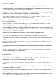 Match Report: Luton Town FC vs Southport (29th Sep 2012)