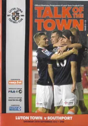 Programme: Luton Town FC vs Southport (29th Sep 2012)