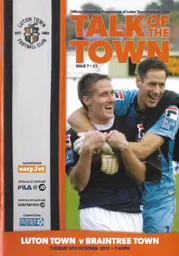Programme: Luton Town FC vs Braintree Town (9th Oct 2012)