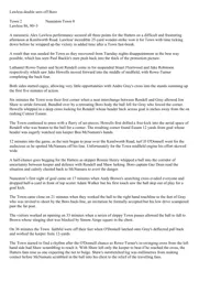 Match Report: Luton Town FC vs Nuneaton Town (13th Oct 2012)