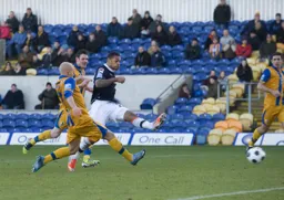 Andre Gray scores Town`s second goal