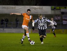 Ronnie Henry brings the ball forward