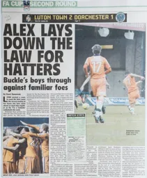 Match Report: Luton Town FC vs Dorchester Town (1st Dec 2012)