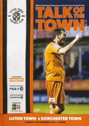 Programme: Luton Town FC vs Dorchester Town (4th Dec 2012)