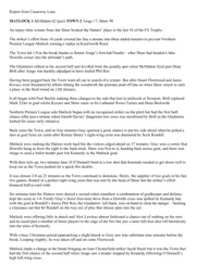 Match Report: Matlock Town vs Luton Town FC (15th Dec 2012)