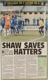 Match Report: Matlock Town vs Luton Town FC (15th Dec 2012)