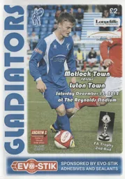 Programme: Matlock Town vs Luton Town FC (15th Dec 2012)