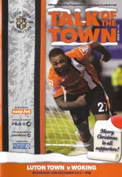 Programme: Luton Town FC vs Woking (26th Dec 2012)