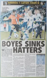 Match Report: Luton Town FC vs Barrow (8th Jan 2013)