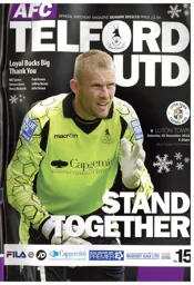 Programme: AFC Telford United vs Luton Town FC (15th Jan 2013)