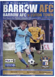 Programme: Barrow vs Luton Town FC (2nd Feb 2013)