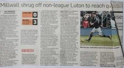Match Report: Luton Town FC vs Millwall (16th Feb 2013)