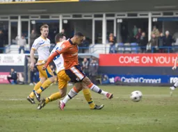 Andre Gray puts Town on level terms for the second time in the match