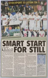 Match Report: Stockport County vs Luton Town FC (2nd Mar 2013)