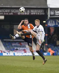 Ronnie Henry challenges for a high ball