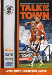 Programme: Luton Town FC vs Hereford United (9th Mar 2013)