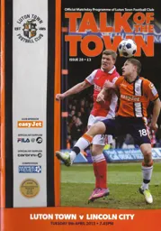 Programme: Luton Town FC vs Lincoln City (9th Apr 2013)