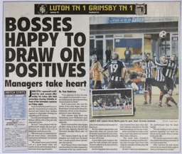 Match Report: Luton Town FC vs Grimsby Town (12th Apr 2013)