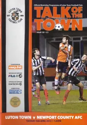 Programme: Luton Town FC vs Newport County AFC (16th Apr 2013)