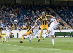 Mark Cullen goes for goal