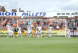 Southport score the only goal of the game with a Jamie Milligan free kick