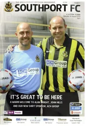 Programme: Southport vs Luton Town FC (10th Aug 2013)