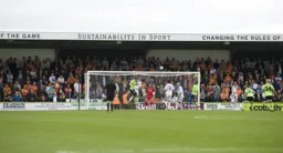 The Luton defence holds firm