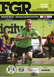 Programme: Forest Green Rovers vs Luton Town FC (24th Aug 2013)