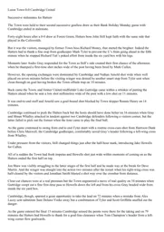 Match Report: Luton Town FC vs Cambridge United (26th Aug 2013)