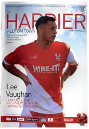 Programme: Kidderminster Harriers vs Luton Town FC (31st Aug 2013)