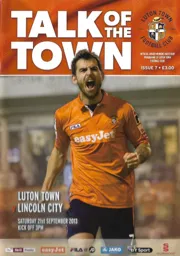Programme: Luton Town FC vs Lincoln City (21st Sep 2013)
