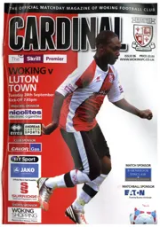 Programme: Woking vs Luton Town FC (24th Sep 2013)