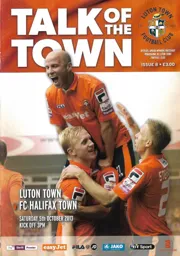 Programme: Luton Town FC vs FC Halifax Town (5th Oct 2013)