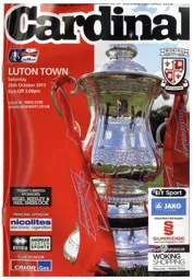 Programme: Woking vs Luton Town FC (26th Oct 2013)