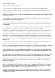 Match Report: Welling United vs Luton Town FC (9th Nov 2013)