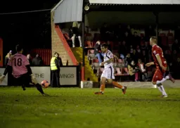 Alex Lawless goes close